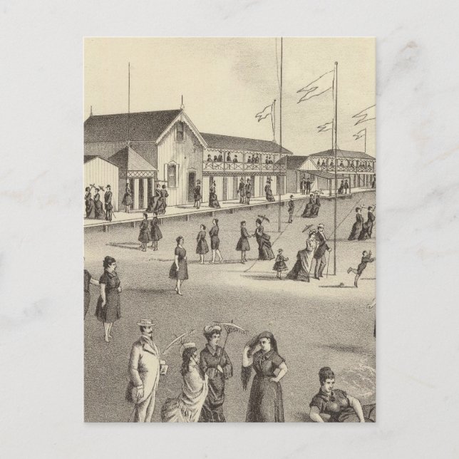 Ross Bathing Houses, Ocean Grove, NJ Postcard (Front)