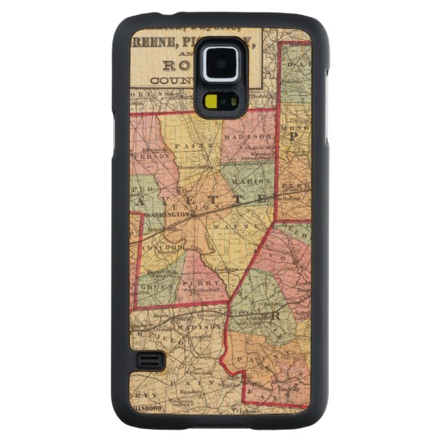 Ross Counties Carved Maple Galaxy S5 Case (Back)