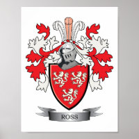Ross Family Crest Coat of Arms