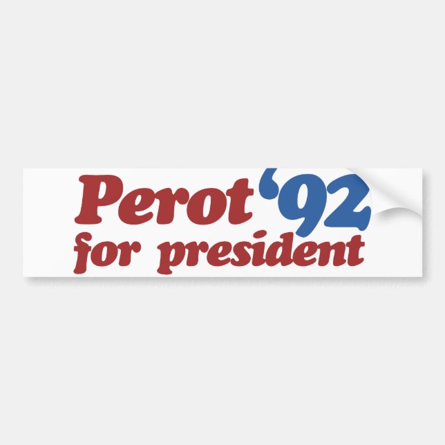 Ross Perot 1992 Bumper Sticker (Front)