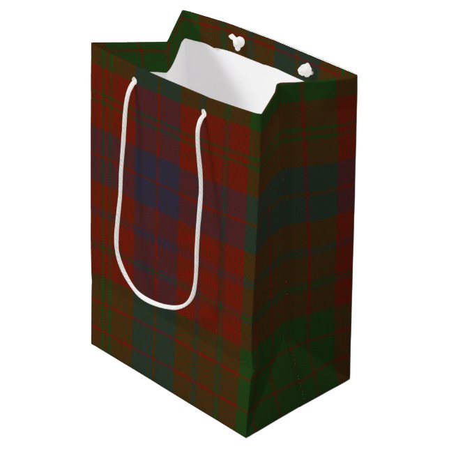 Ross Tartan Medium Gift Bag (Front Angled)