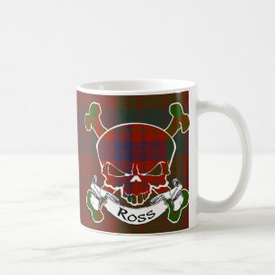 Ross Tartan Skull Coffee Mug