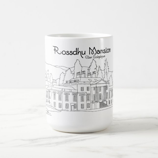 Rossdhu Mansion Scotland Coffee Mug (Center)