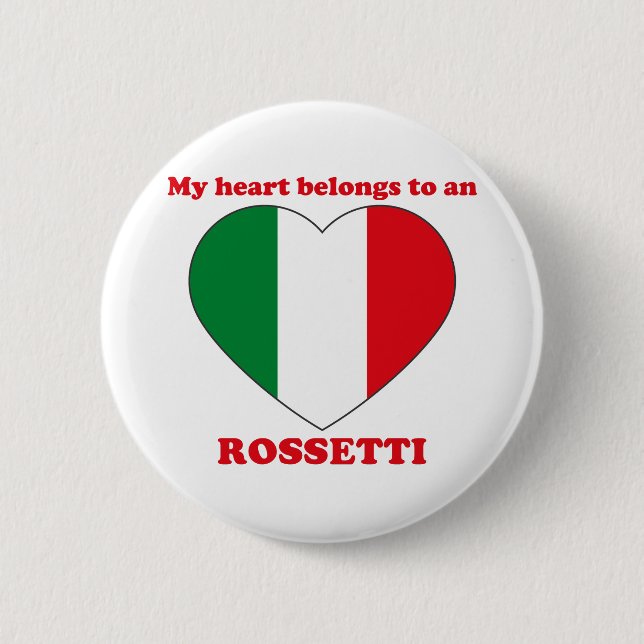 Rossetti 6 Cm Round Badge (Front)