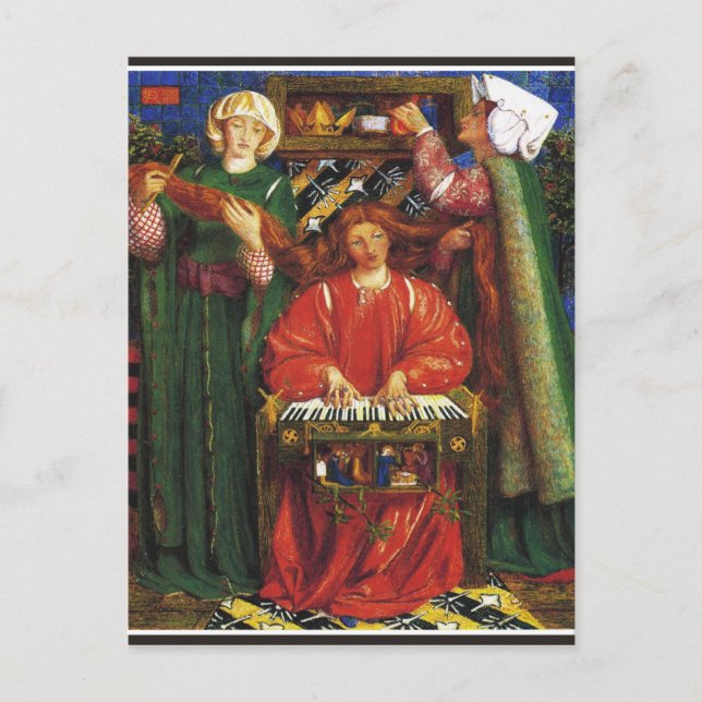 Rossetti - A Christmas Carol Postcard (Front)