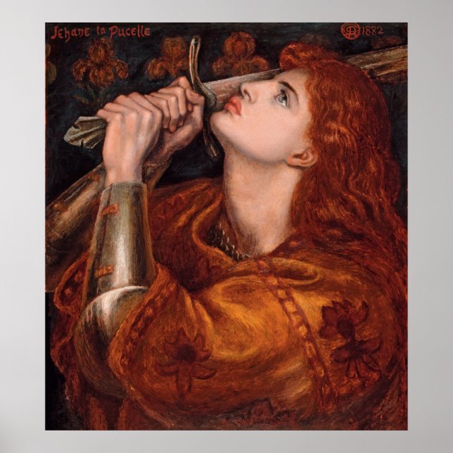 Rossetti Joan of Arc CC0762 Semi-Gloss Poster (Front)