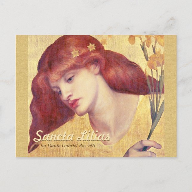 Rossetti Sancta Lilias CC0657 Postcard (Front)