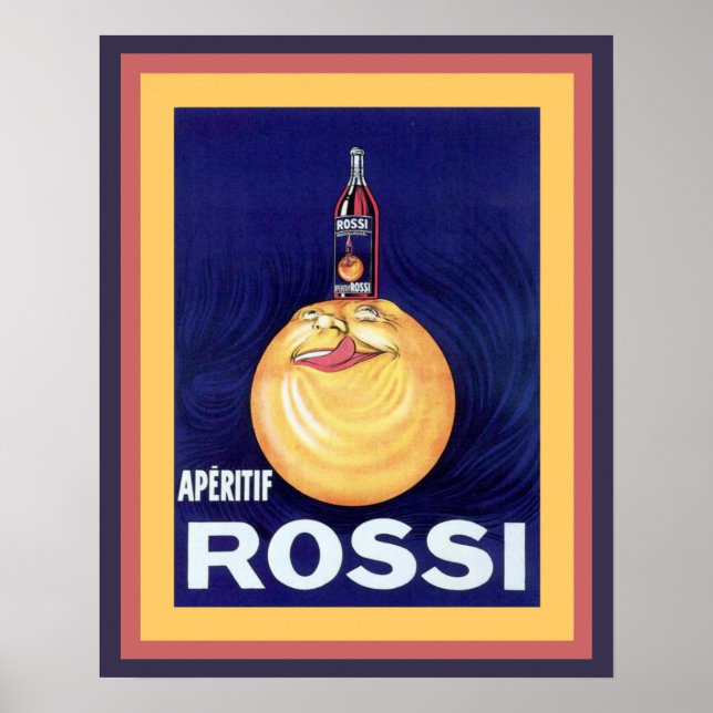 Rossi Apertif Vintage Ad Poster 16 x20 (Front)