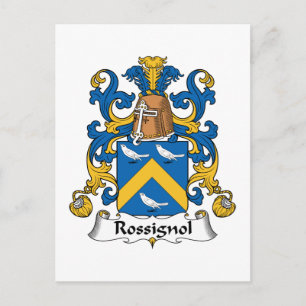 Rossignol Family Crest Postcard