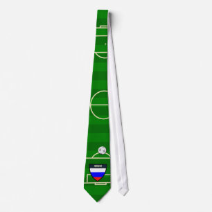 Rossiya Russia Soccer Field Football Tie