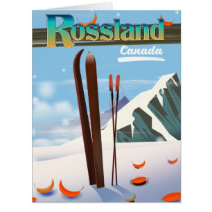 Rossland Canada travel poster.