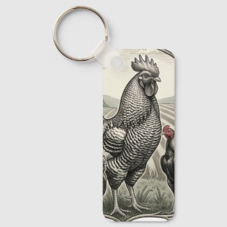 Roster in the farm key ring