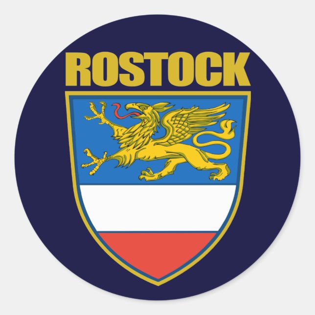 Rostock Classic Round Sticker (Front)