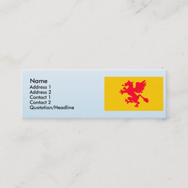 Rostock , Germany Mini Business Card (Front)