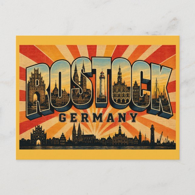 Rostock Germany Steintor Postcard (Front)
