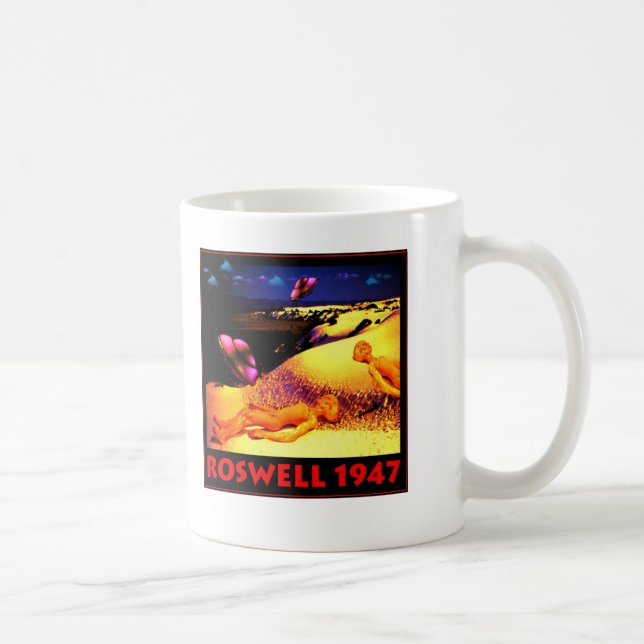 Roswell 1947 UFO Crash Coffee Mug (Right)
