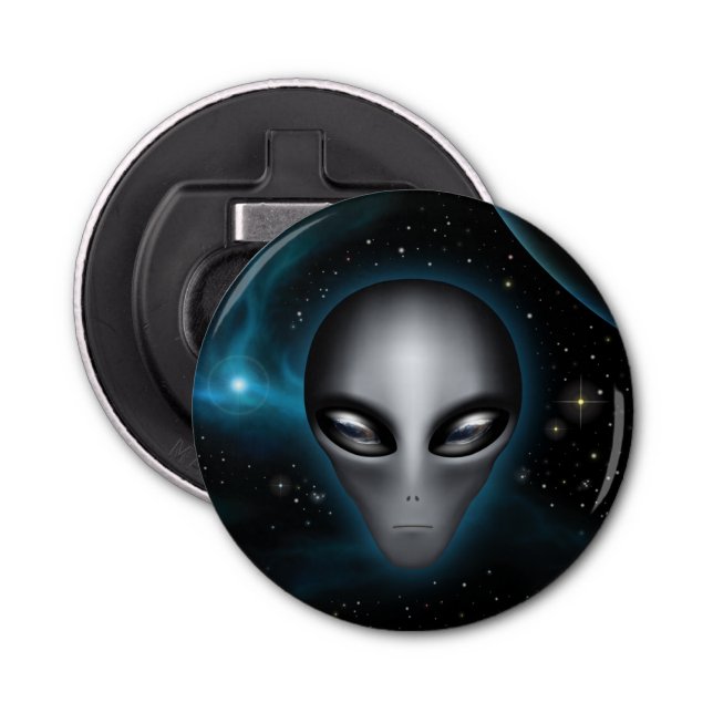 Roswell Alien II Bottle Opener (Front)
