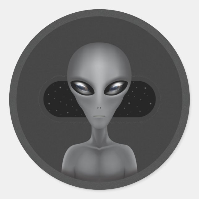 Roswell Alien (Sticker) Classic Round Sticker (Front)