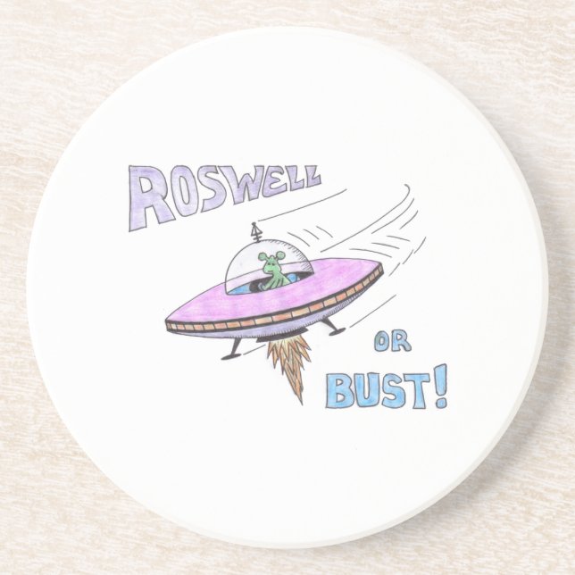 ROSWELL coaster (white) (Front)