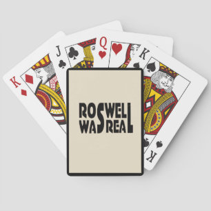 Roswell crash of alien spaceship was real playing cards