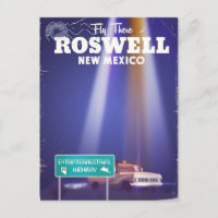 Roswell Extraterrestrial Highway travel poster