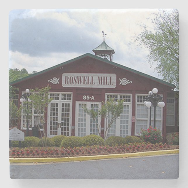 Roswell Mill, Roswell Georgia, Roswell Mill  Stone Coaster (Front)