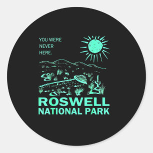 Roswell National Park New Mexico Classic Round Sticker