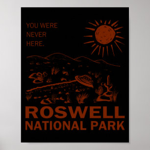Roswell National Park Ufo Flying Saucer Aliens _1 Poster