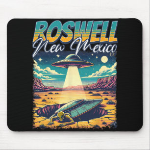 Roswell New Mexico 1947 Alien Abduction Ufo Crash Mouse Pad