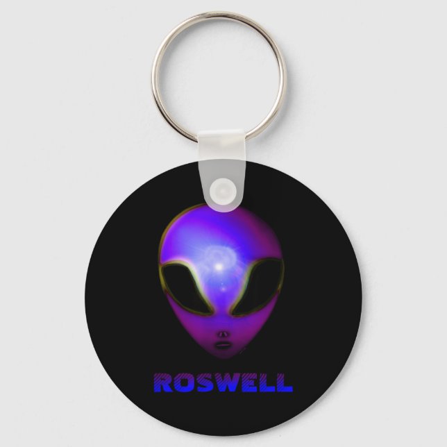Roswell New Mexico Alien  Key Ring (Front)