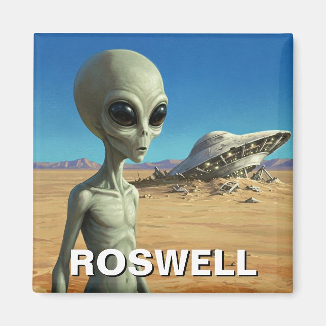Roswell New Mexico Alien Magnet (Front)