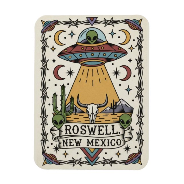 Roswell New Mexico Alien Magnet (Vertical)