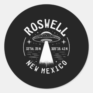 Roswell New Mexico Alien Ufo Area 51  Classic Round Sticker
