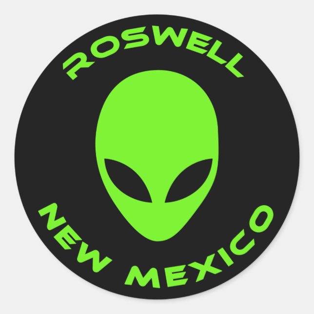 Roswell, New Mexico Classic Round Sticker (Front)