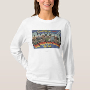 Roswell, New Mexico - Large Letter Scenes T-Shirt
