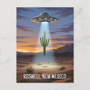 Roswell New Mexico UFO Postcard