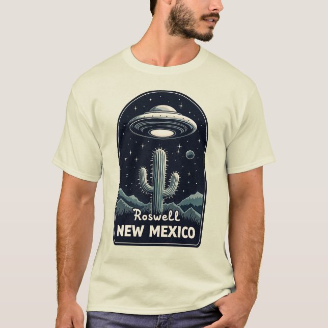Roswell New Mexico UFO T-Shirt (Front)