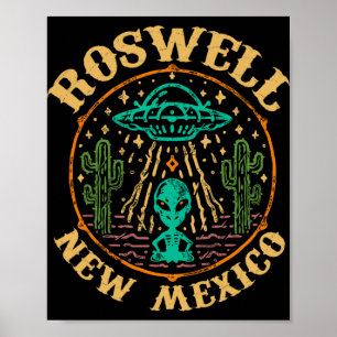 Roswell Nm 1947 - Funny Roswell Aviation New Mexic Poster