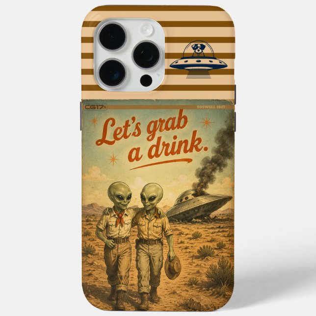 Roswell UFO Case-Mate iPhone Case (Back)