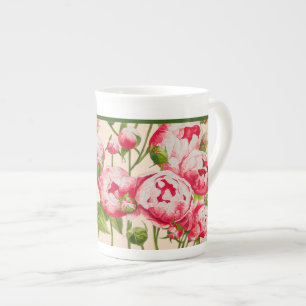 Rosy Abundance on a Bone China Mug