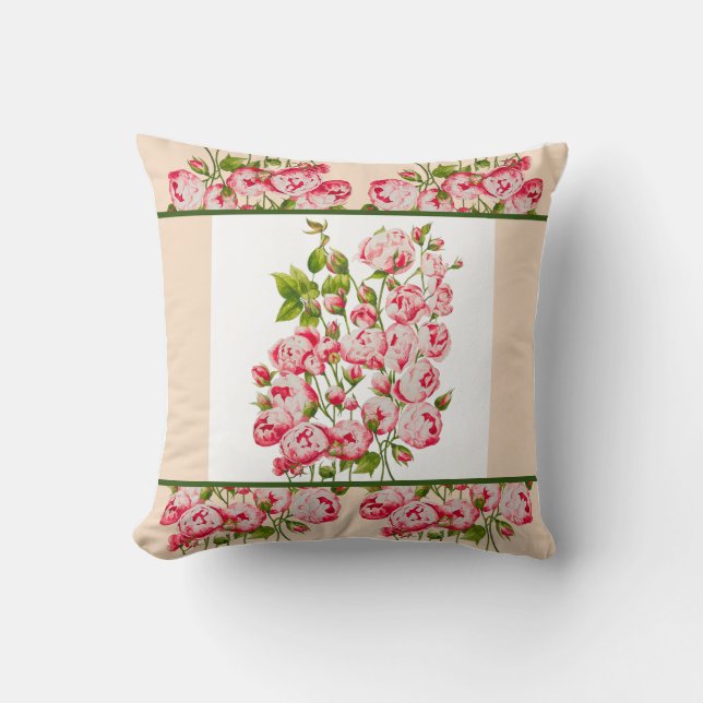 Rosy Abundance on a Pillow (Front)