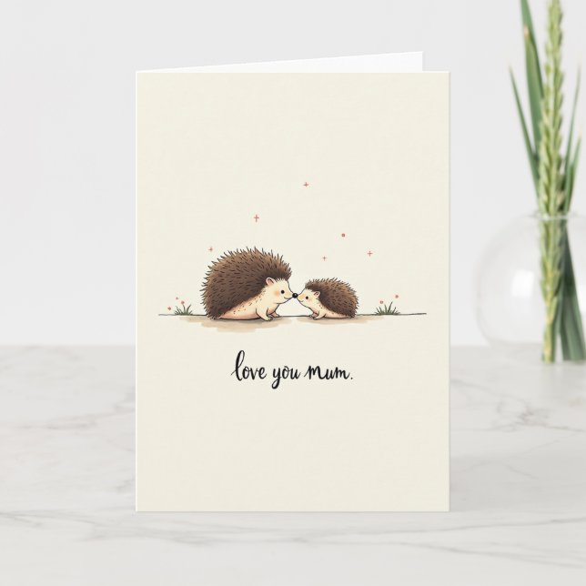 Rosy Cheeked Mums Love Card (Front)