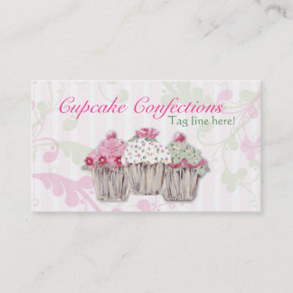Rosy Cupcake Business Cards