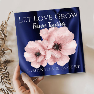 Rosy Elegant Navy Roses Wedding avor Flower Seeds  Envelope