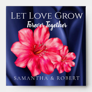 Rosy Elegant Roses Wedding Bridal Favour Seeds Envelope