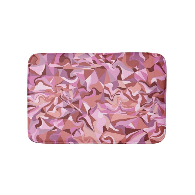 Rosy Mosaic Bath Mat (Front)