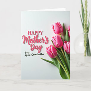 Rosy Pink Mothers Day Design Card