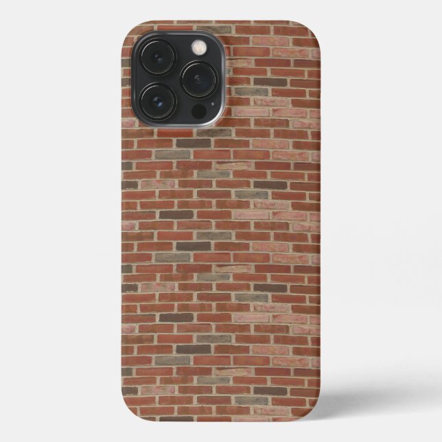 Rosy Red Bricks iPhone Case (Back)