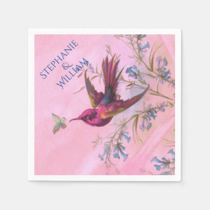Rosy Red Hummingbird Napkin