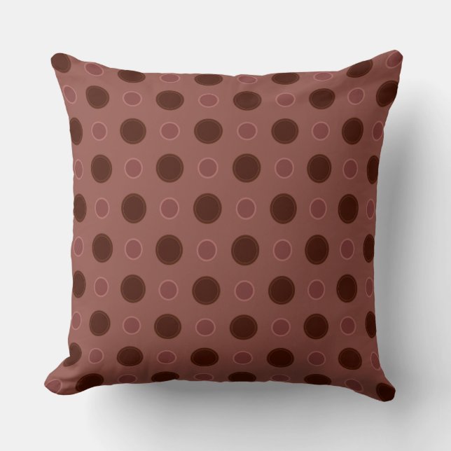 Rosy Reds Polka Dots Cushion (Front)